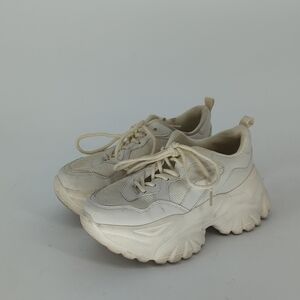 Geak Chunky Dad Sneakers Shoes White 36/5.5 trendy casual platform streetwear